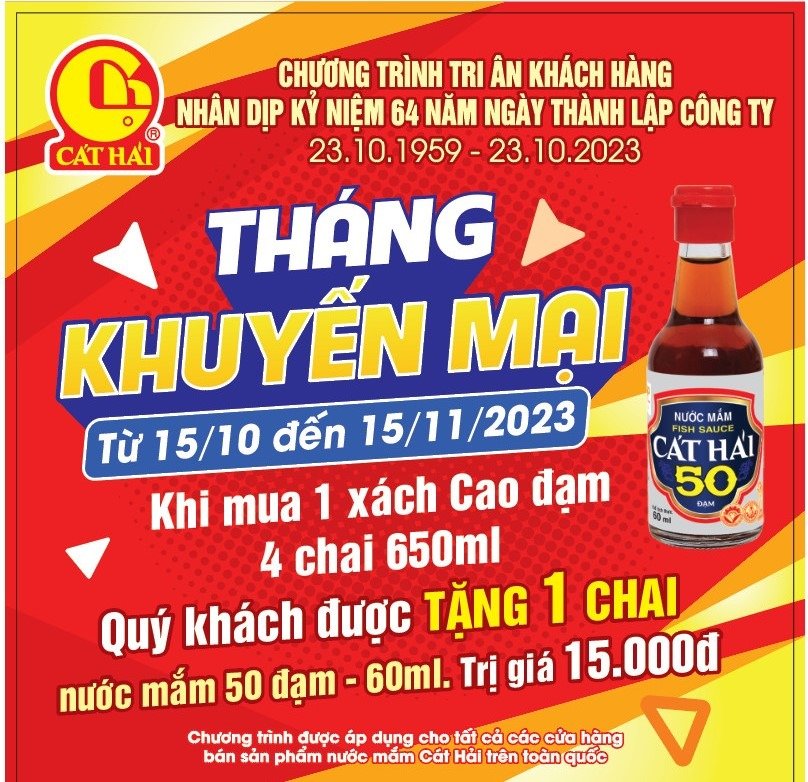 Tri ân khách hàng nhân dịp kỉ niệm 64 năm thành lập công ty